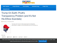 Tablet Screenshot of energypriorities.com
